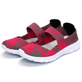 Women Casual Light Knitting Sport Health Breathable Flat Shoes