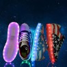USB Unisex LED Light Lace Up Outdoor Sportswear Sneaker Luminous Casual Shoes