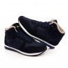 Large Size Lace Up Warm Wool Lining Round Toe Snow Casual Shoes