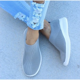 Large Size Women Mesh Outdoor Slip On Sneakers