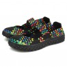 Women Summer Breathable Sandals Knit Platform Elastic Shoes