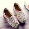 Women Chic Shoes Breathable Summer Casual Shoes Slip-on Platform Canvas