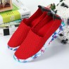 US Size 5-13 Women Hand-made Knit Shoes Casual Breathable Comfortable Walking Shoes Outdoor Flats