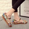 SOCOFY Size 5-11 Women Casual Flats Beading Round Toe Colorful Comfortable Flats Loafers Shoes