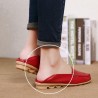Soft Leather Round Toe Comfy Flats For Women