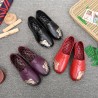 Comfy Leather Shoe Handmade Casual Soft Flat Loafers For Women
