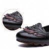 Genuine leather Leaves Pattern Comfortable Flats Shoes