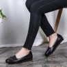 Genuine leather Leaves Pattern Comfortable Flats Shoes