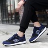 Men Knitted Breathable Light Weight Hook Loop Wlaking Shoes