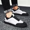 Men Stylish Eleatic Band Splicing Trainers Slip On Casual Shoes