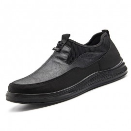 Men Mesh Splicing Light Weight Soft Slip On Casual Waling Shoes
