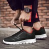 Large Size Men Microfiber Leather Running Sneakers