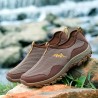 Men Mesh Fabric Breathable Slip Resistant Outdoor Hiking Sneakers