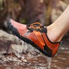 Large Size Men Fabric Slip Resistant Elastic Lace Hiking Casual Beach Water Shoes
