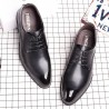 Men Retro Leather Slip Resistant Business Casual Formal Shoes