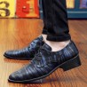 Men Stylish Leather Slip Resistant Business Casual Formal Dress Shoes