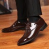 Men Cap Toe Leather Non-slip Business Casual Formal Dress Shoes