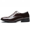 Men Cap Toe Leather Non-slip Business Casual Formal Dress Shoes