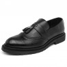 Men Carved Microfiber Leather Non-slip Slip On Brogue Casual Formal Shoes