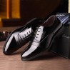 Men Cap Toe Microfiber Leather Non-slip Business Casual Formal Shoes