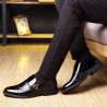 Men Stylish Cap Toe Color Blocking Business Formal Dress Shoes