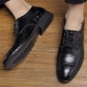 Men Microfiber Leather Slip Resistant Business Casual Formal Dress Shoes