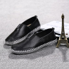 Big Size Men Stitching Toe Protecting Flat Lazy Shoes Slip On Casual Loafers