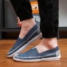 Men Old Peking Style Fabric Breathable Slip On Soft Casual Shoes