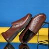 Men Hollow Out Breathable Soft Sole Slip On Casual Shoes