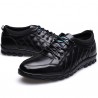 Men Soft Cow Leather Lace Up Casual Shoes