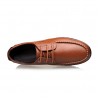 Men Classic Moc Toe Lace Up Soft Sole Casual Leather Shoes