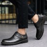 Men Vintage Hook-loop Wearable Leather Work Shoes