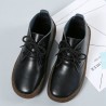 Large Size Lace Up Leather Boots