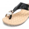 Rhinestones Buckle Comfortable Clip Toe Flip Flops Flat Sandals