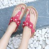 Summer Women Flowers Flip Flops Soft Flat Beach Sandals