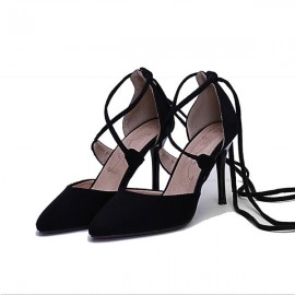 Sexy Cross-Strap Banding Sandal Ladies Pointed Toe High-Heeled Shoes
