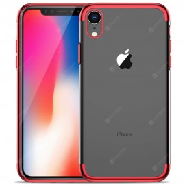 Slim Shock Clear TPU Plating Case Cover for iPhone XR