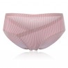 Soft Striped Seamless Breathable Ice Silk Mid Waist Panties