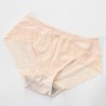 Lace-trim Seamless Cotton Crotch Low Rise Panties
