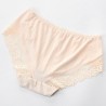 Lace-trim Seamless Cotton Crotch Low Rise Panties