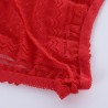 Plus Size High Waist Tummy Control Hollow Lace Panties