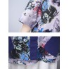 Women Floral Printed Pocket Short Sleeve Vintage T-shirts