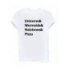 Letters Printed Solid Color Short Sleeve T-shirts