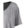 Casual Irregular Patchwork Short Sleeve V-neck Women T-shirts