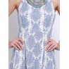 Women Sexy Floral Print Bandage Backless Sleeveless O Neck Jumpsuits