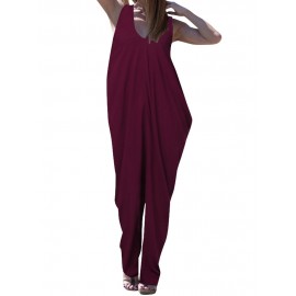 Sexy Backless Wide Legs Baggy Jumpsuit