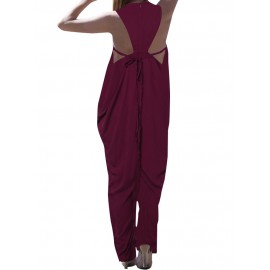 Sexy Backless Wide Legs Baggy Jumpsuit