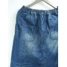 Elastic Waist Solid Color Loose Casual Harem Jeans