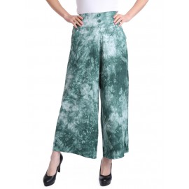 Casual Tie-dyed Wide Leg High Waist Pants For Women