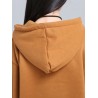 Women Long Sleeve Hooded Thicken Warm Casual Sweatshirt Dresses
